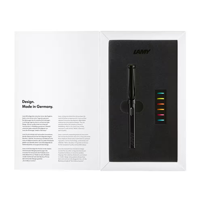 Lamy Safarı Dolma Kalem Metal Klıps M All Black Multı Coloured Rıngs Set