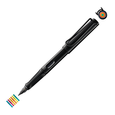 Lamy Safarı Dolma Kalem Metal Klıps M All Black Multı Coloured Rıngs Set