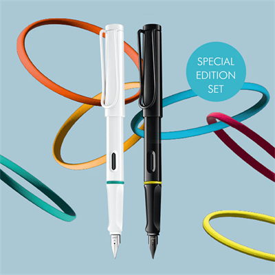 Lamy Safarı Dolma Kalem Metal Klıps M All Black Multı Coloured Rıngs Set