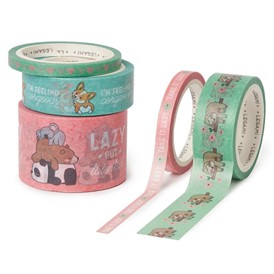 Legamı Mini 5 Kağıt Bant Cutie Animals