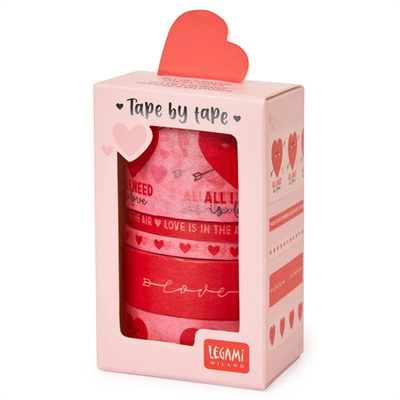 Legamı Mini 5 Kağıt Bant Heart Set