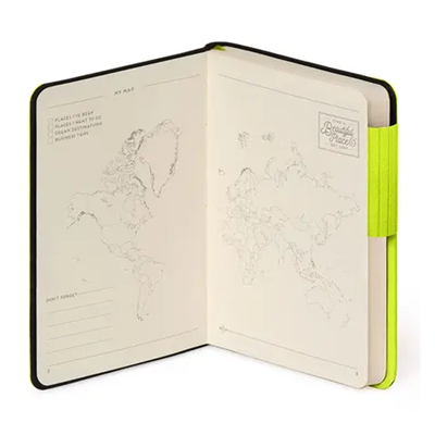 Legami Çizgili Defter Küçük Chartreuse 135x95mm