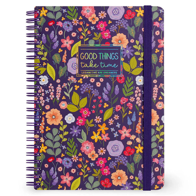 Legami Maxi Spiralli Çizgili Defter Çiçek A4NOTS0060