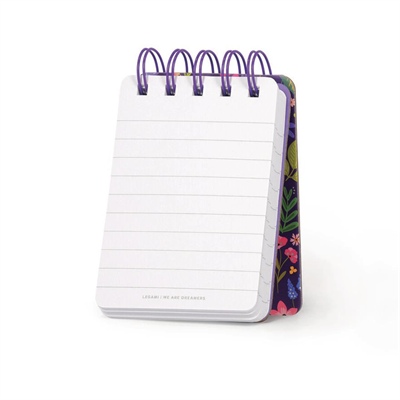 Legami Çizgili Spiralli Ciltli Defter Mini Çiçek 100x70 mm