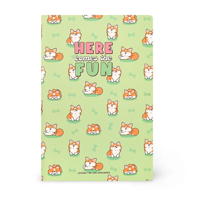 Legami Quaderno Medium Çizgisiz Defter Corgi