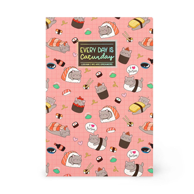 Legami Quaderno Medium Çizgisiz Defter Sushi Kedi
