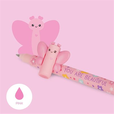 Legami Silinebilir Jel Pen- Butterfly, Pembe