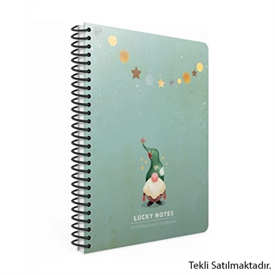 Lucky Notes Spiralli 80Yp Kareli Defter