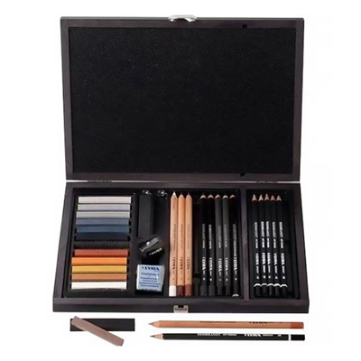 Lyra Drawing Çizim Seti 31 Parça Ahşap Kutulu
