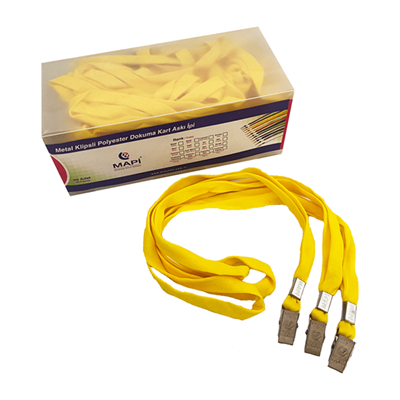 MAPİMAPİ ASKI İPİ POLY.MET.KLİPS SARI 50Lİ 9102656 (KT50Lİ)350955