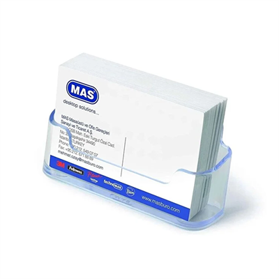MASMAS 486 KARTVİZİTLİK OVAL ŞEFFAF YATAY340447