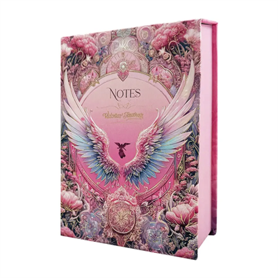 Victoria Journals Masaüstü Sert Kapaklı Notluk 80 Gr. Ivory Kağıt 340 Yaprak 11x15.8 Cm Pembe Kenar