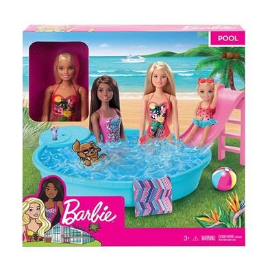 Mattel Barbie ve Eğlenceli Havuzu GHL91