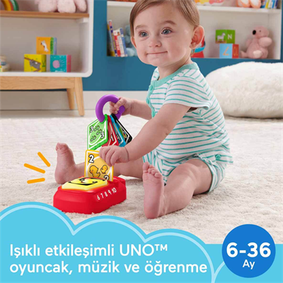Fisher Price Sesli ve Işıklı Eğlen ve Öğren Saymayı ve Renkleri Öğreten UNO HWH16