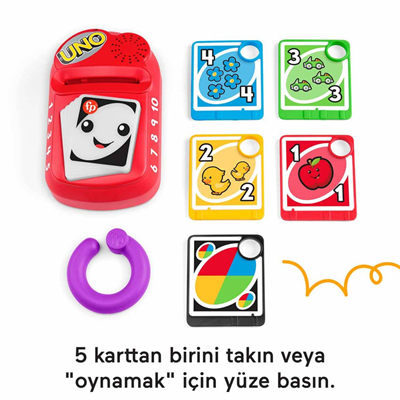 Fisher Price Sesli ve Işıklı Eğlen ve Öğren Saymayı ve Renkleri Öğreten UNO HWH16