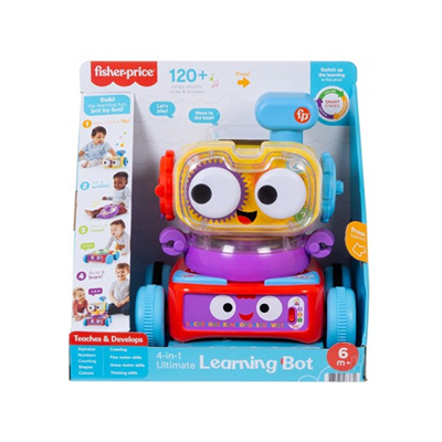 Fisher Price 4ü 1 Arada Eğlenceli Robot (Türkçe-İngilizce) HCK43