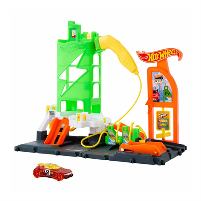 Hot Wheels Elektrikli Araç Şarj İstasyonu Oyun Seti HTN79