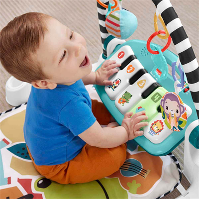 Mattel Fisher Price Sesli Ve Işıklı Neşeli Hayvanlar Piyanolu Oyun Halısı Hwy49