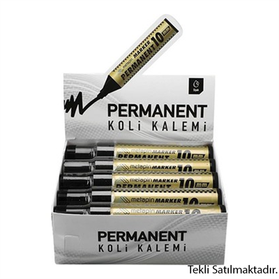 Metapin 10mm Markör Permanent Koli Kalemi Siyah