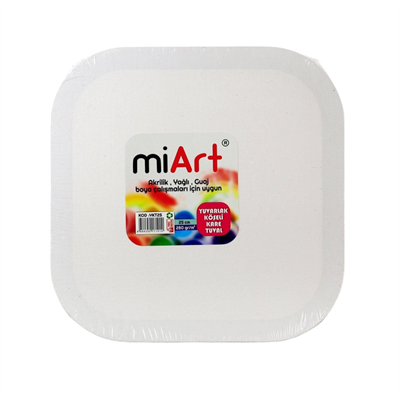 Miart Yuvarlak Köşeli Kare Tuval 25 Cm