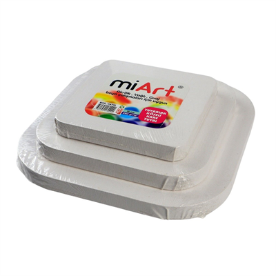 Miart Yuvarlak Köşeli Kare Tuval 25 Cm