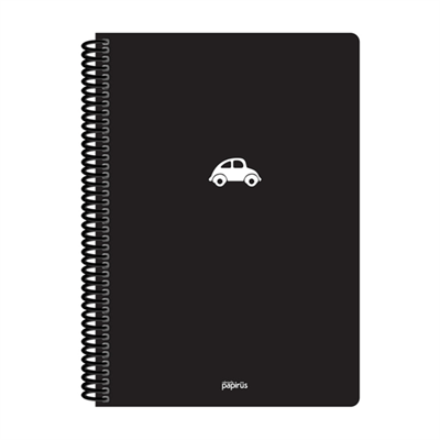 Papirüs Mini Spiralli 17x24cm Pp Kapak 80yp Çizgili Defter