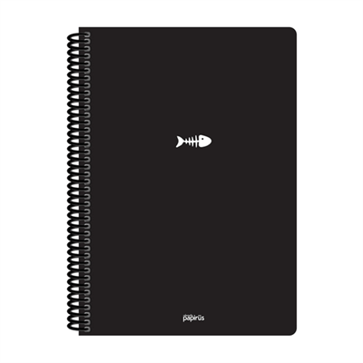 Papirüs Mini Spiralli 17x24cm Pp Kapak 80yp Çizgili Defter