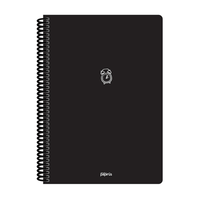 Papirüs Mini Spiralli 17x24cm Pp Kapak 80yp Çizgili Defter
