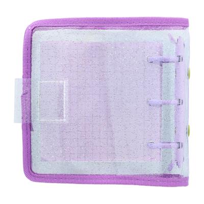 Mitte Mini Parıltılı Çıt Çıtlı Dosya Mor & Açık Yeşil 