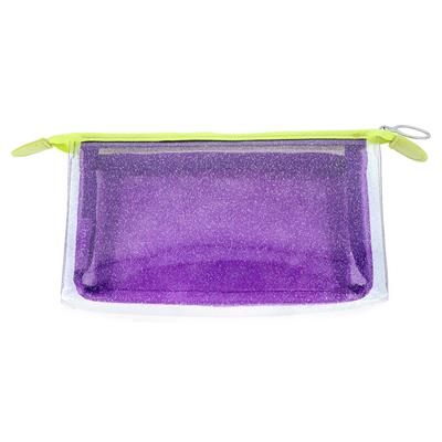 Mitte Şeffaf Kalemlik Bölmeli Mor & Açık Yeşil 