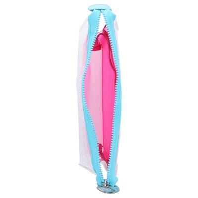 Mitte Şeffaf Kalemlik Bölmeli Pembe & Mavi