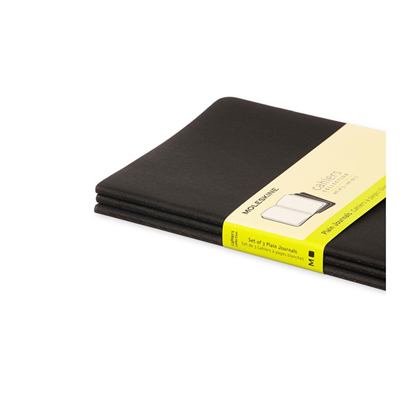 Moleskıne Cahıer Large Plain Notebook Black (Düz 3Lü Paket Siyah)