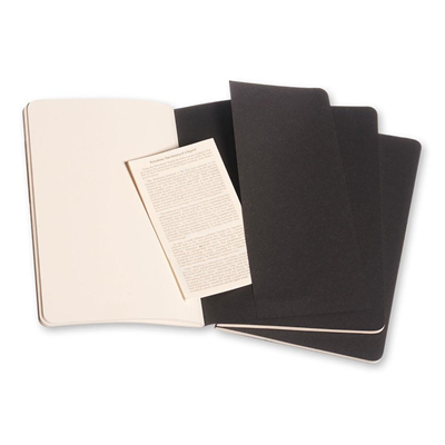 Moleskıne Cahıer Large Plain Notebook Black (Düz 3Lü Paket Siyah)