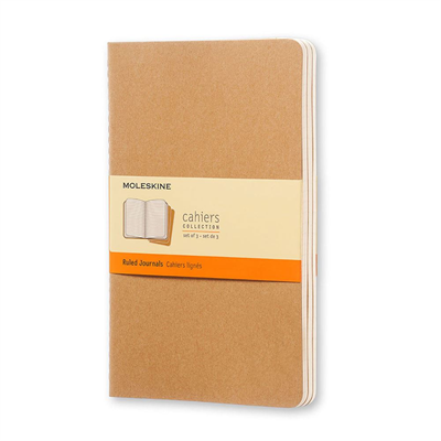 Moleskıne Cahıer X-Large Ruled Notebook Kraft (Çizgili 3Lü Paket Bej)