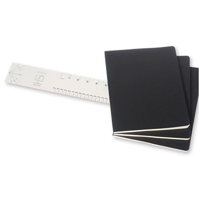 Moleskıne Cahıer X-Large Ruled Notebook Black (Çizgili 3Lü Paket Siyah)