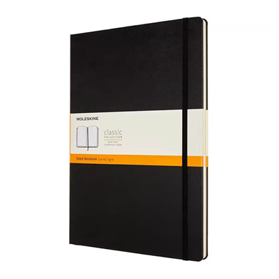 Moleskine Classic Sert Kapak Çizgili Defter 21x29.7 Black A4