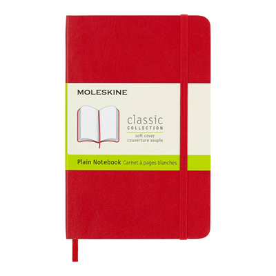 MOLESKINEMOLESKINE DEFTER YUMUSAK KAPAK CEP BOY DUZ KIRMIZI315029