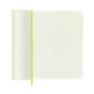 Moleskine Ekstra Büyük Çizgili Kapaklı Defter Limon Yeşili 19x25