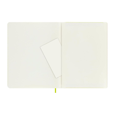 Moleskine Ekstra Büyük Çizgili Kapaklı Defter Limon Yeşili 19x25