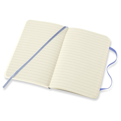 Moleskine Klasik Defter | Yumuşak Kapak | Cep (3,5 × 5,5 inç) | Çizgili/Çizgili Ortanca Mavisi192 Sf