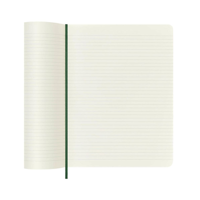 Moleskine Klasik Defter, Yumuşak Kapak, XL (19x25 ) Çizgili/Astarlı, Mersin Yeşili, 192 Sayfa
