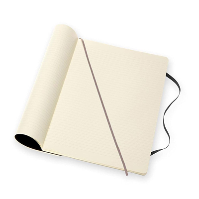 Moleskine Klasik Düz Not Defteri, Yumuşak Kapaklı ve Elastik Kapaklı Defter, Boyut A4 21 x 29,7 cm