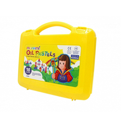 MONAMİMONAMİ PASTEL BOYA 18 RENK PLASTİK KUTULU8801067660051