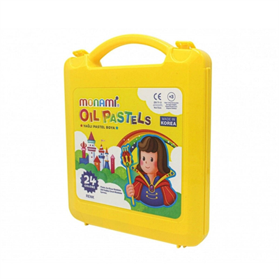 MONAMİMONAMİ PASTEL BOYA 24 RENK PLASTİK KUTULU8801067660068 