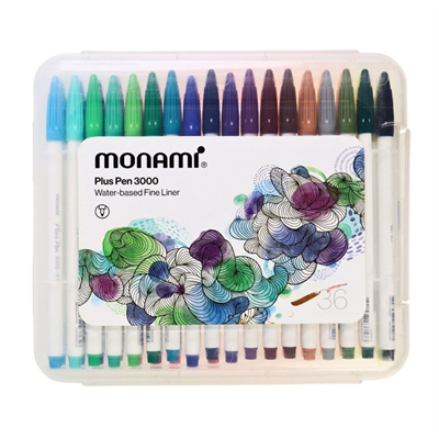 Monami Plus Pen 3000 Kalem Seti 36 Renk