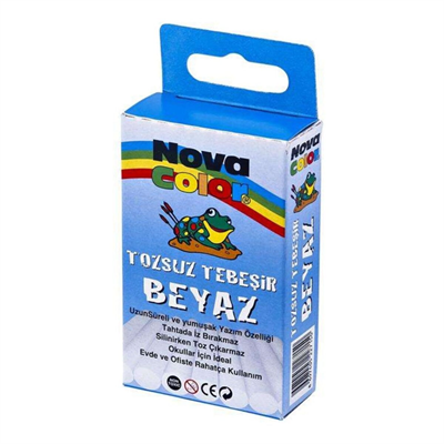Nova Color Tozsuz Tebeşir Beyaz