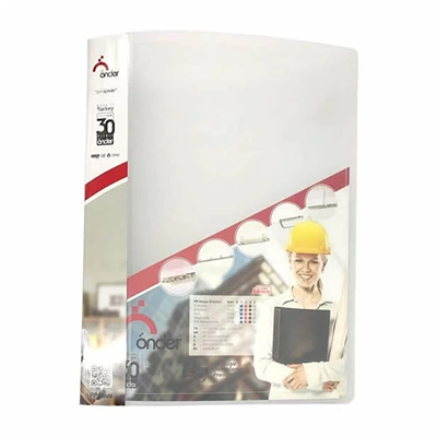 Önder 1104-0 4 Halkalı Buzlu Şeffaf Dosya