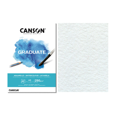 Canson Graduate Aquarelle Defter A3 250gr 20yp