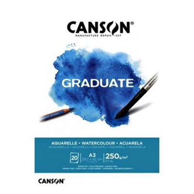 Canson Graduate Aquarelle Defter A3 250gr 20yp