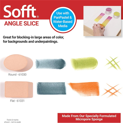 PanPastel Colorfin Yumuşak Sanat Süngeri, Düz Açı
